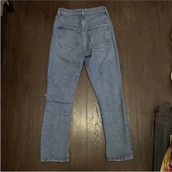 AGOLDE Riley Fly Closure Button Distressed Jeans Size 24 - Picture 3 of 6